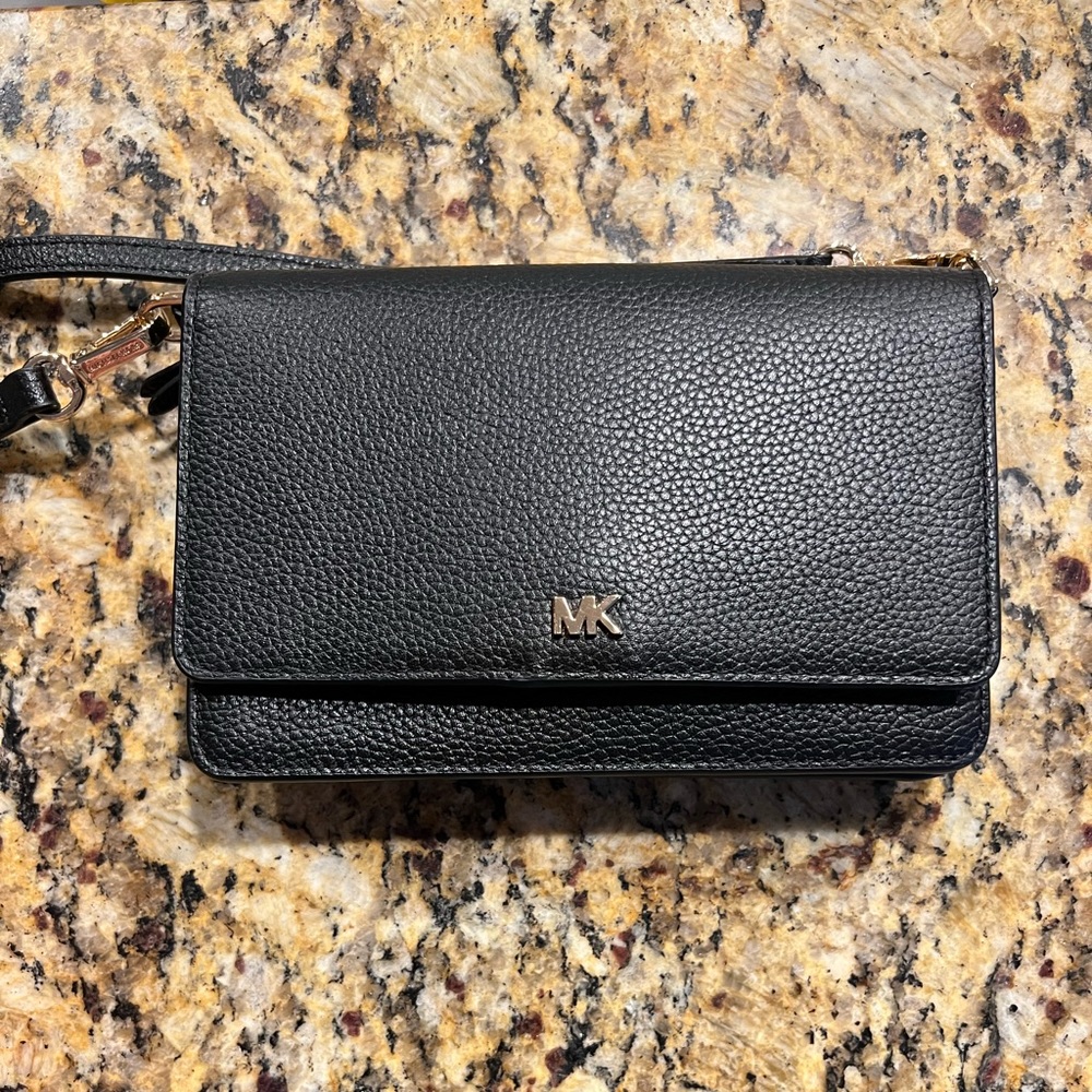Michael Kors black small shoulder bad or cross body bag